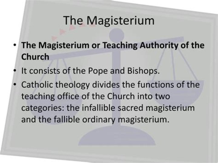 What is the Magisterium and what is its task?