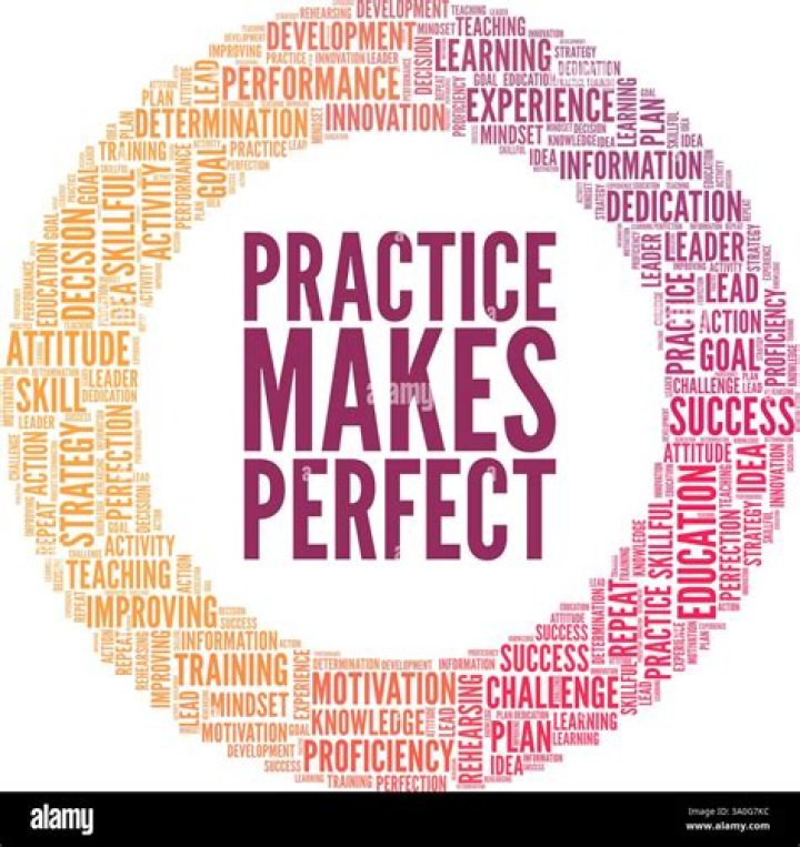 What is the meaning for practice makes perfect?