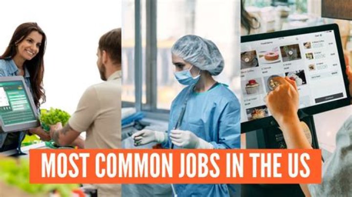 What is the most common jobs in UK?
