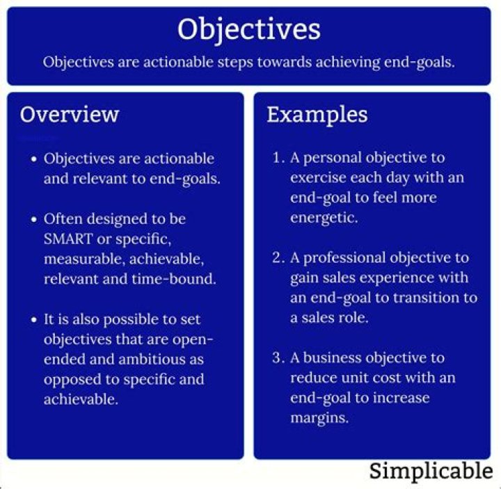 What is the plan of action for achieving your goals and objectives called?