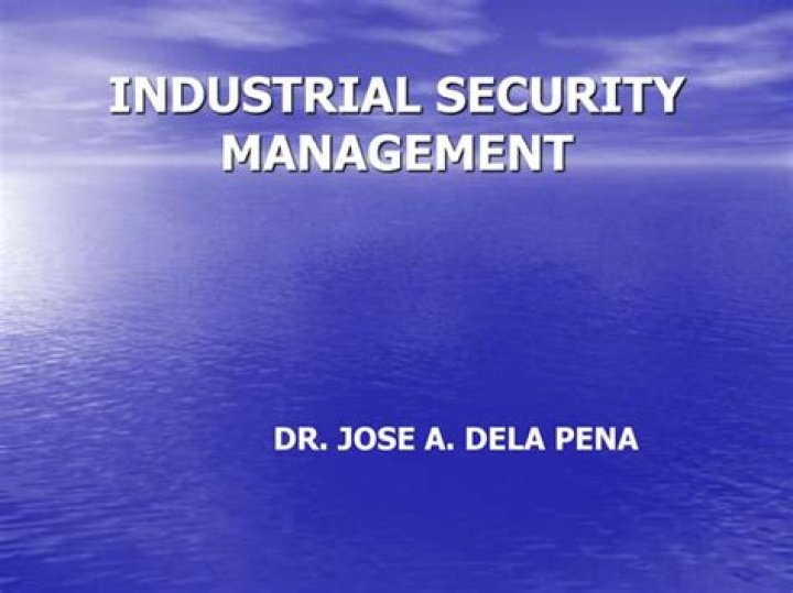 What is the reason behind industrial security management?