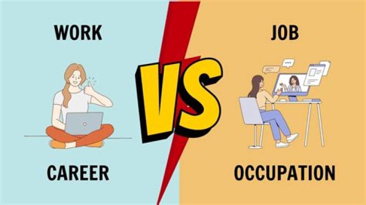 What is the relationship between a job and an occupation?
