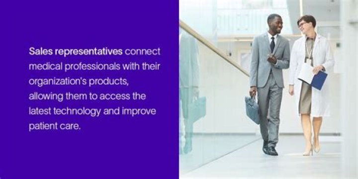 What is the role of a medical sales representative?