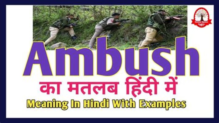What is the similar meaning of ambush?