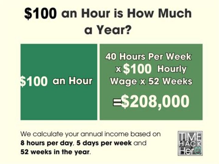 What job makes 100 dollars an hour?