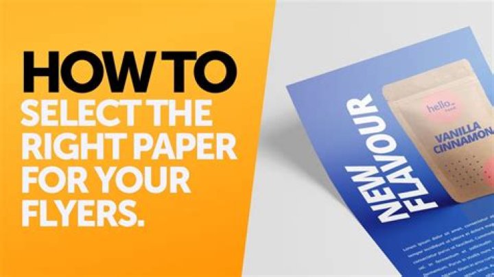 What kind of paper is best for flyers?
