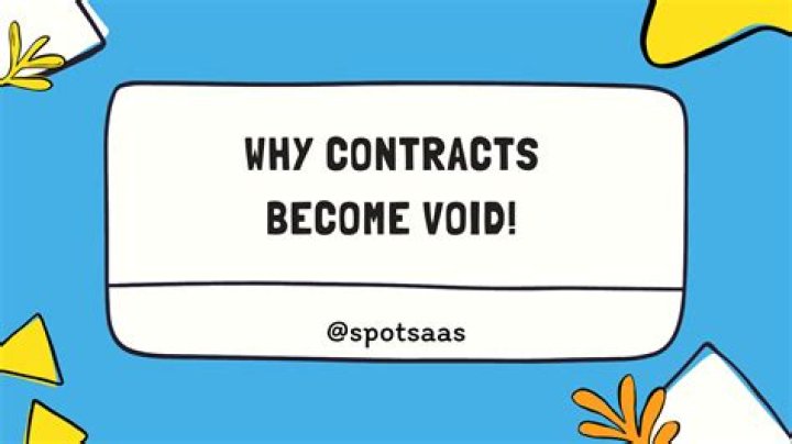What makes a contract null and void?