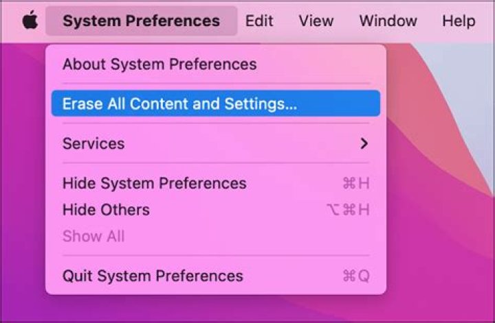 What means erase all content and settings?