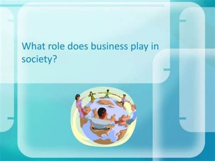 What roles do business play in society?