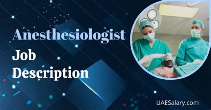 What type of job is a anesthesiologist?