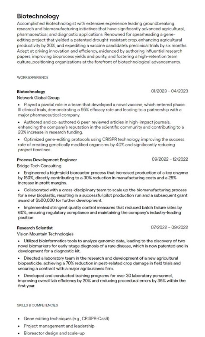 What type of job we get after doing biotechnology?