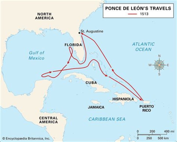 What was Juan Ponce de Leon route?