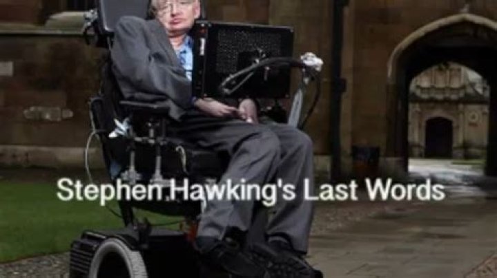 What was the last thing Stephen Hawking was working on?