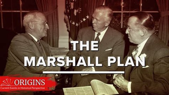 What was the Marshall Plan and what was its purpose?