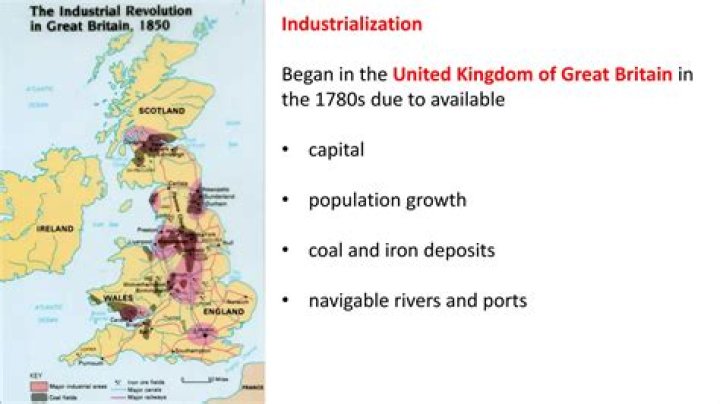 What were the factors that contributed to industrialization in Britain?