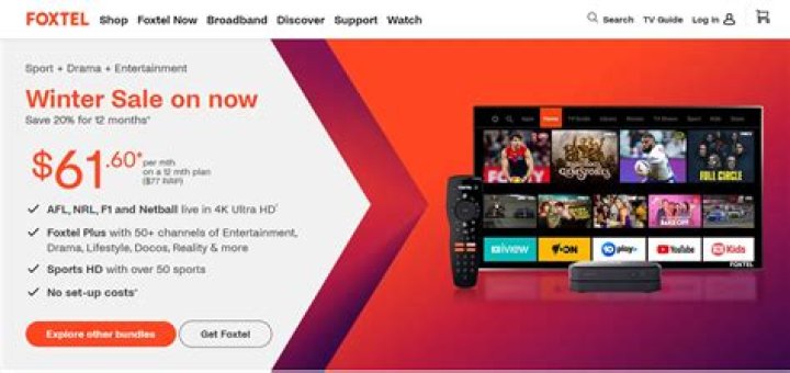 Whats on Foxtel now Australia?