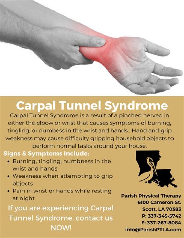 When should I go to the doctor for carpal tunnel syndrome?