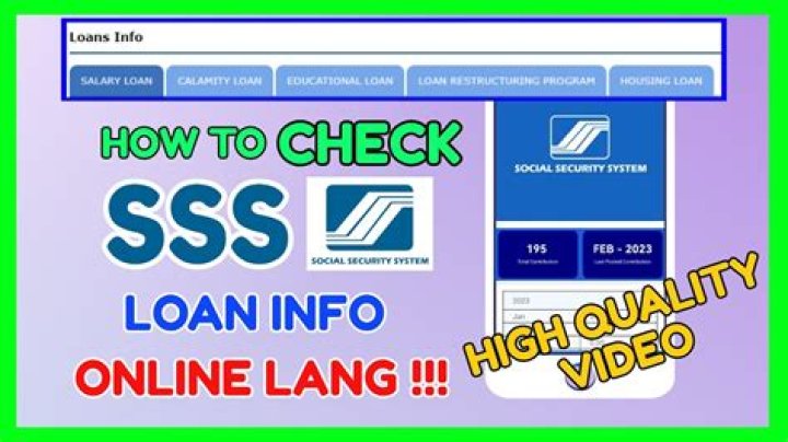 Where can I follow my SSS salary loan check?
