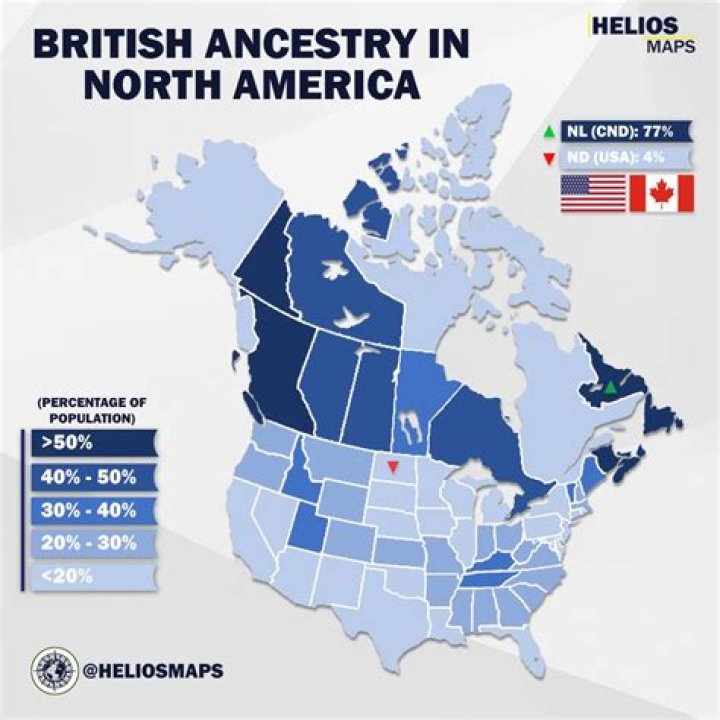 Where do most Brits live in USA?