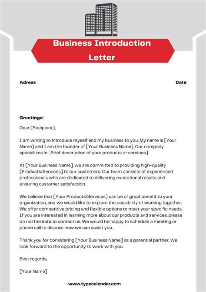 Where is the date of a business letter included?