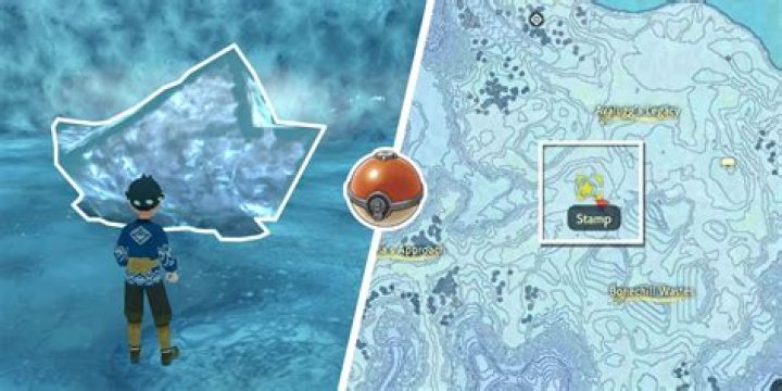 Where is the icy rock in Legends arceus?