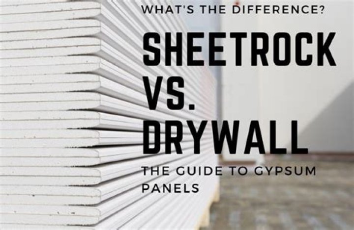 Which is cheaper drywall or sheetrock?