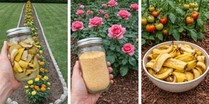 Which plants benefit from banana peels?