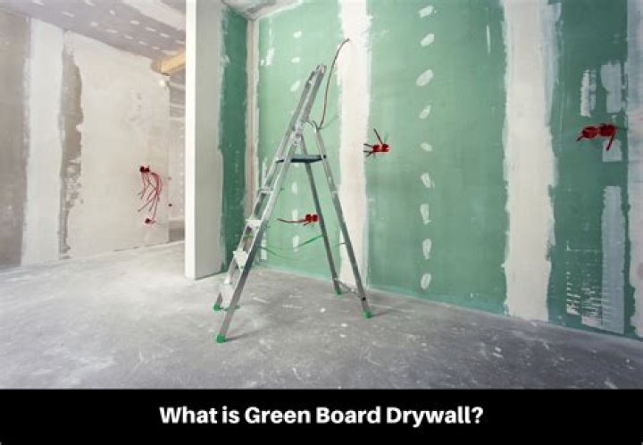 Which side of green drywall faces out?