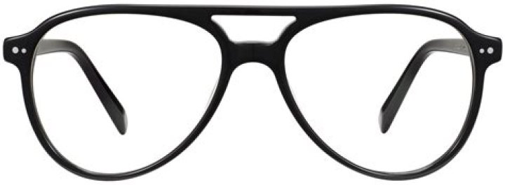 Who should wear black frame glasses?
