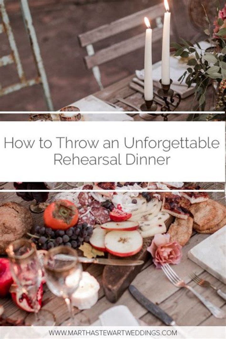 Who throws the rehearsal dinner?