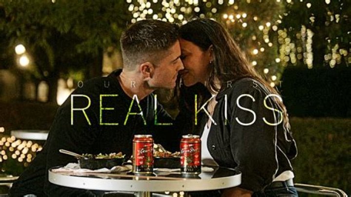 Who was V first kiss?