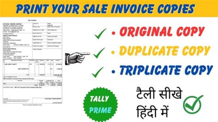 Why are several copies of an invoice made?