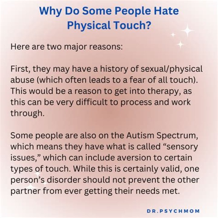 Why do guys like physical touch?