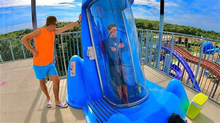 Why do you cross your legs on a water slide?