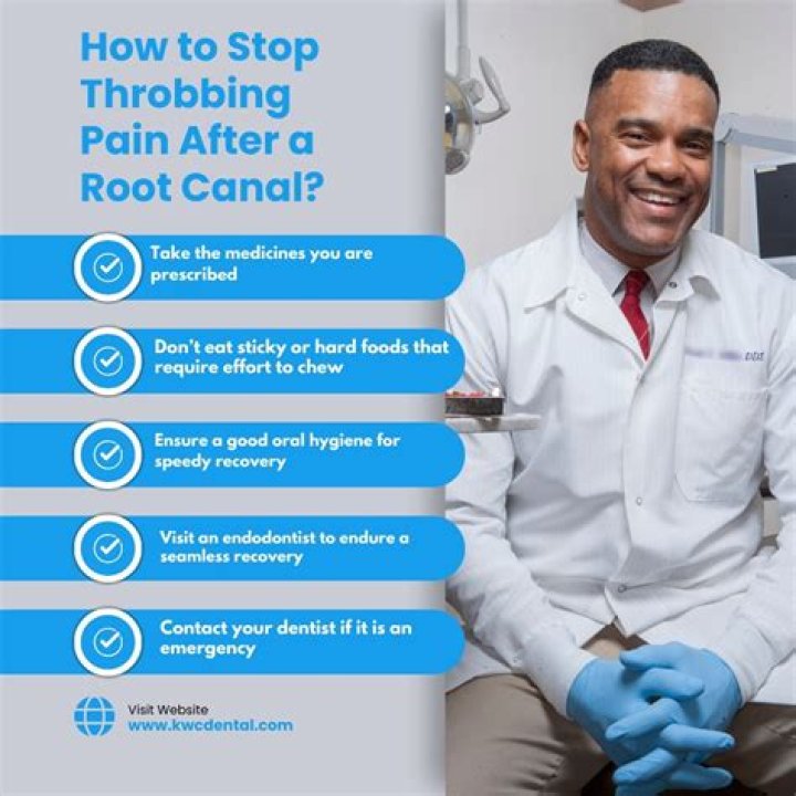 Why is my tooth throbbing after a root canal?