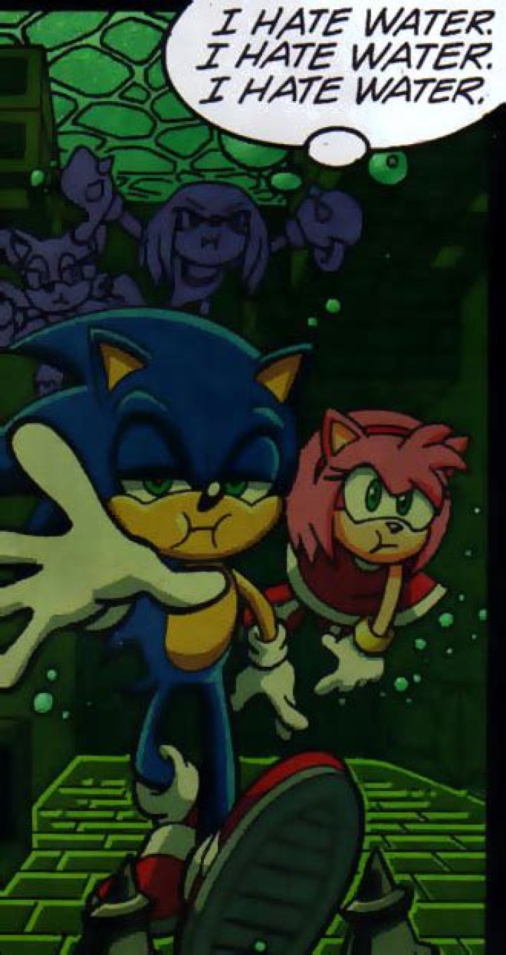 Why is Sonic scared of water?