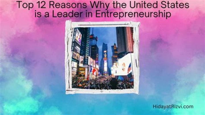Why is the United States a leader in entrepreneurship?