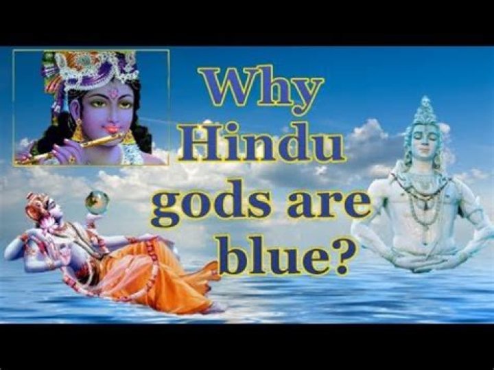 Why is Vishnu's skin blue?
