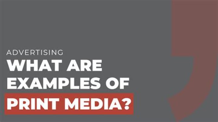 Why print media is important in advertising?