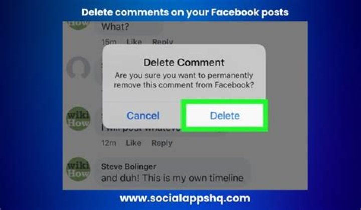 Why you shouldn't delete comments on Facebook?