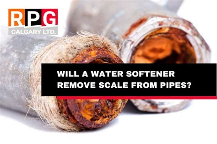 Will installing a water softener remove calcium from pipes?