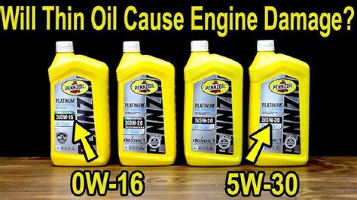 Will thinner oils damage your engine?